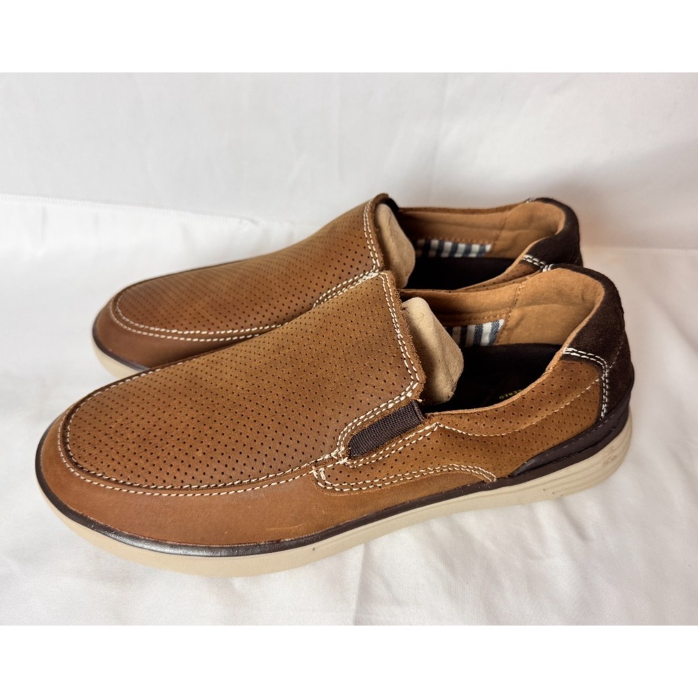G.H. Bass Stride‎ Propel Lite Otto Suede Slip On Comfort Shoes Mens 7.5 M Camel